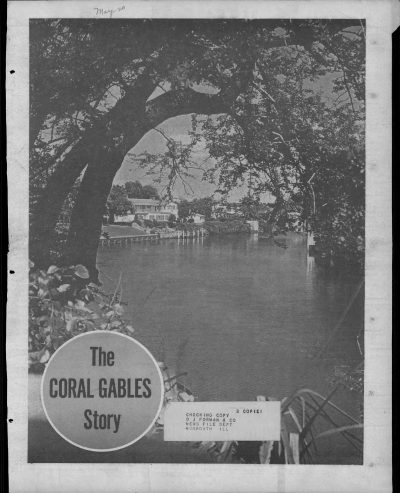 The Coral Gables Story, 20 May 1965, front page