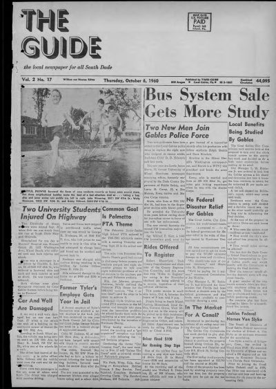 The Guide, 6 October 1960, front page